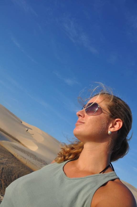 Fim de tarde nos Pequenos Lençóis, região de Paulino Neves - MA